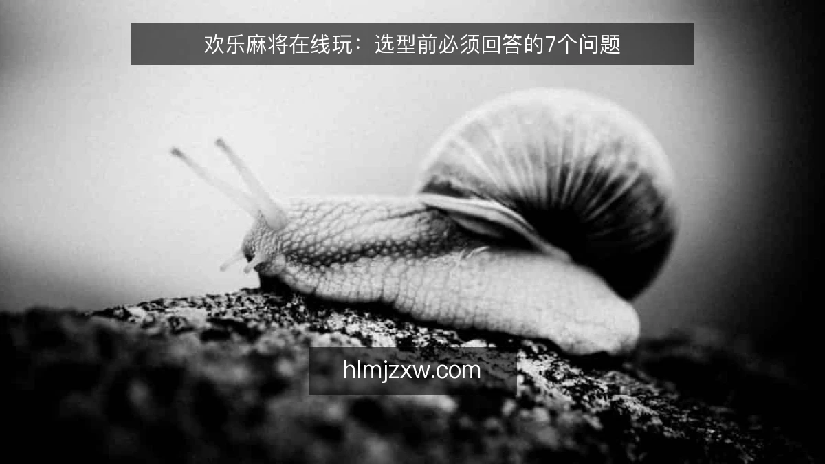 欢乐麻将在线玩：选型前必须回答的7个问题